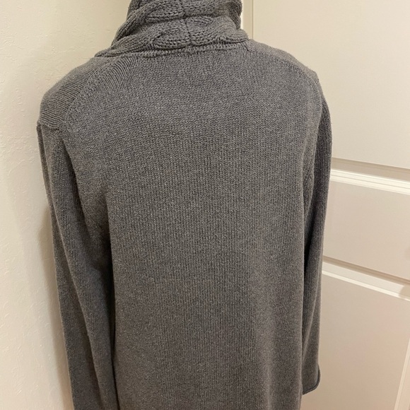 Tommy Hilfiger Gray Cardigan Sweater Open Front - Picture 5 of 11